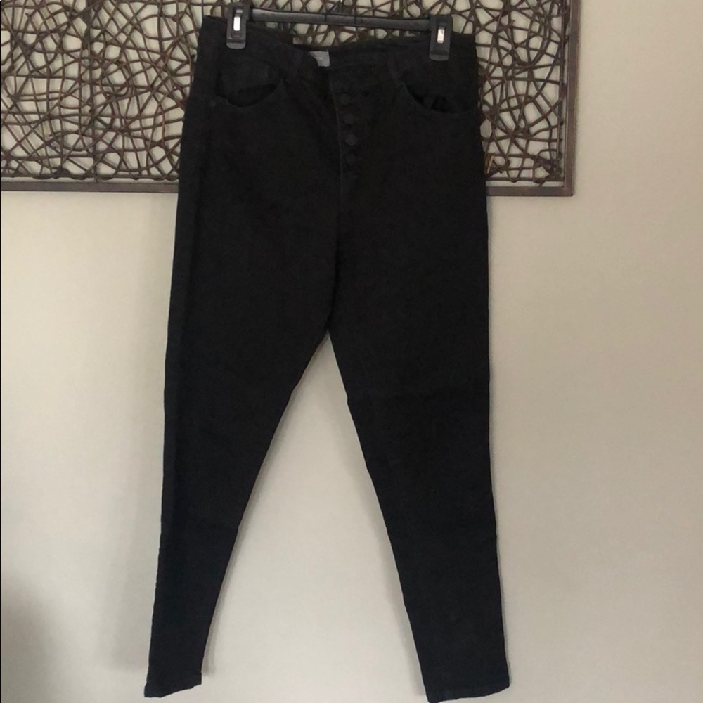 Front Button Black Jeans - Wit & Wisdom